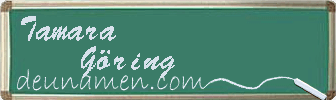 Tamara Göring Visitenkarte